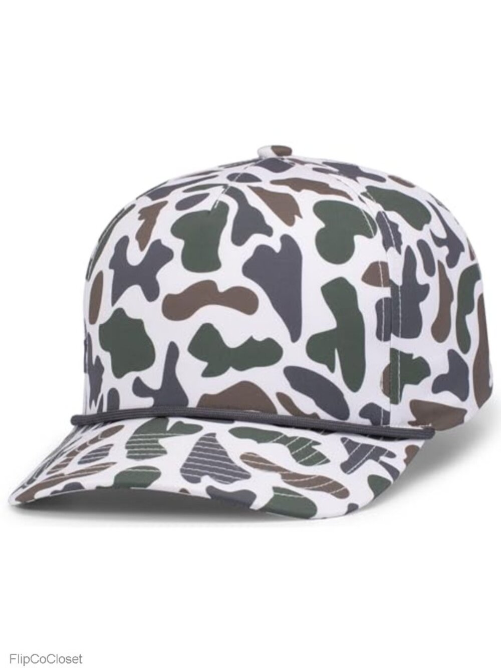 Pacific Headwear Duck Camo 5 Panel Trucker Cap Snapback Adjustable